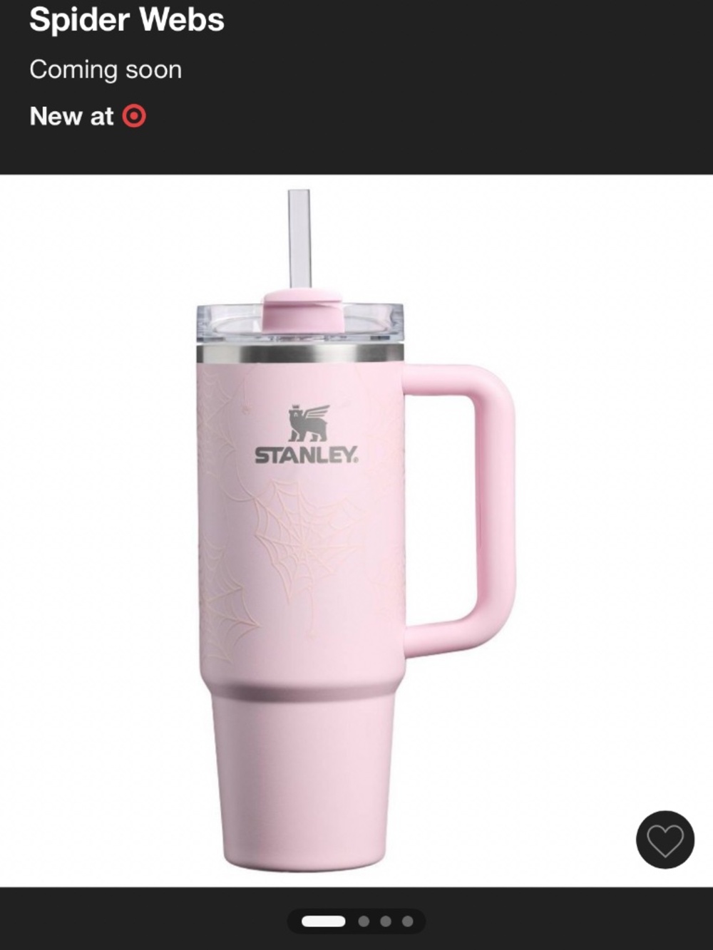 NEW Stanley 30 oz Quencher H2.0 — Pink Sugar Spider Webs | Halloween 2026 🎃 - Picture 9 of 10